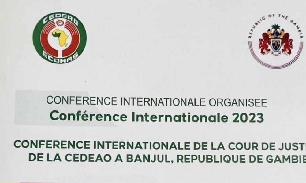 Conférence internationale de la cour de la justice de la CEDEAO à Banjul, République de Gambie